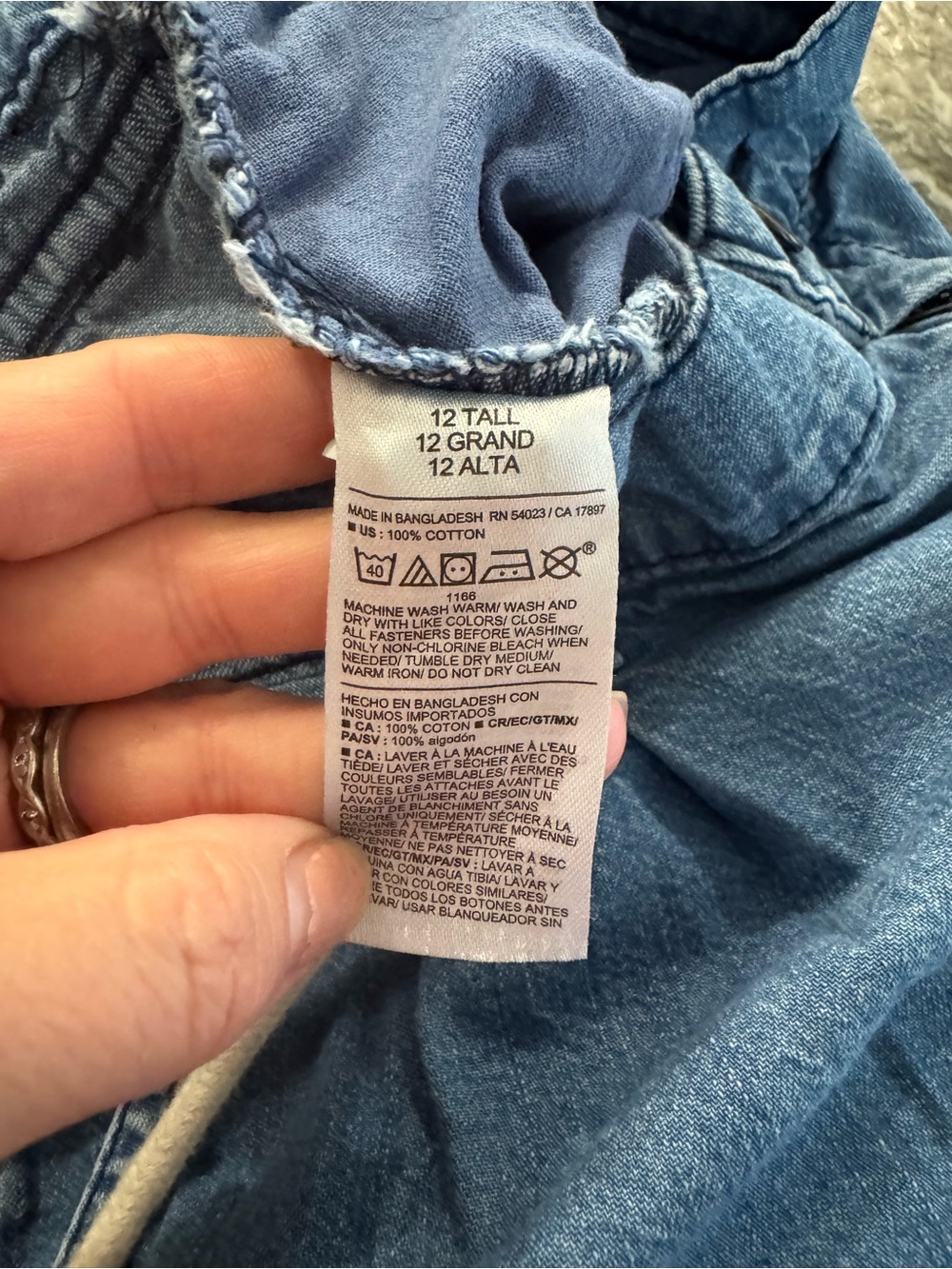 Old Navy High Rise Drapey Drawcord Wide Leg Jeans 12 Tall - Picture 6 of 6
